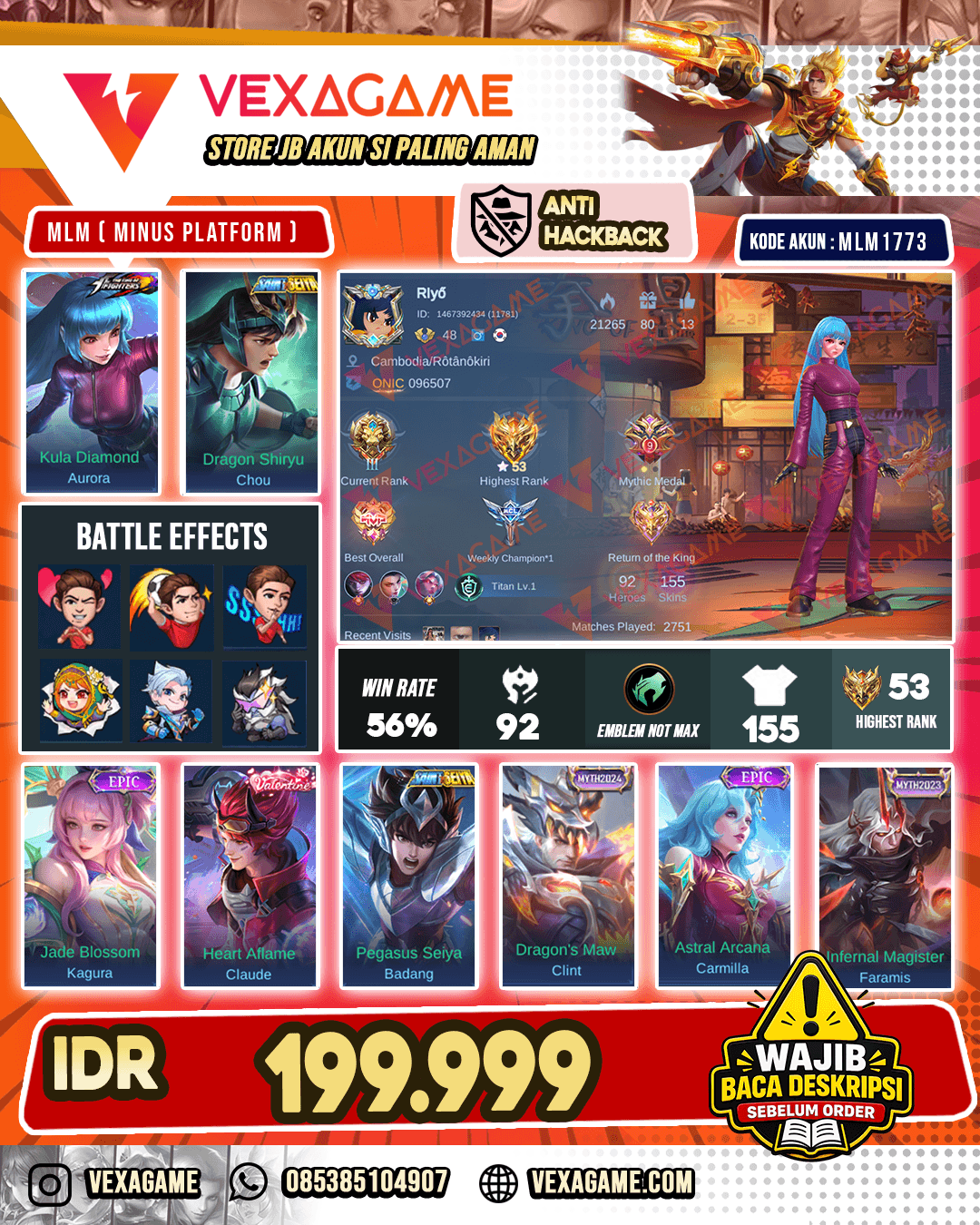 Aurora KOF X Chou Saint Seiya