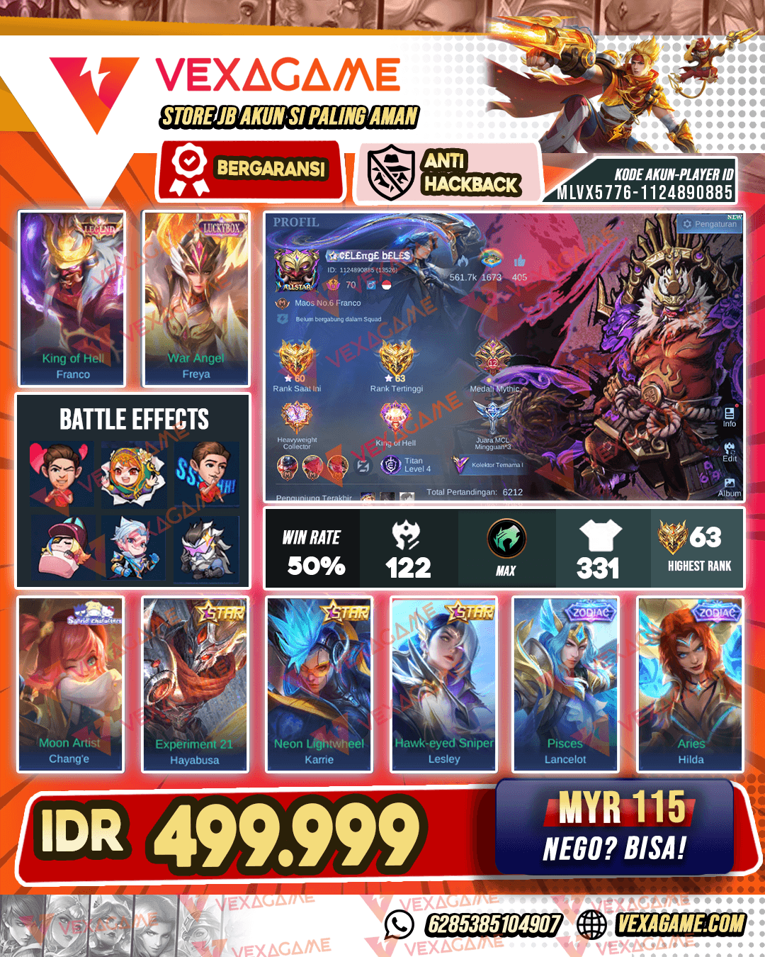 Franco Lagend | Freya Luckybox | 2 Sunrio | 3 Star | 3 Zodiac | Emblem MAX
