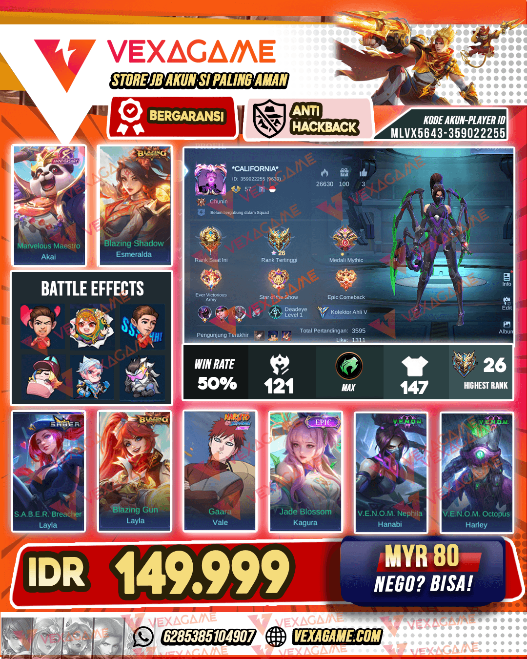 Hanabi Venom | Emblem MAX