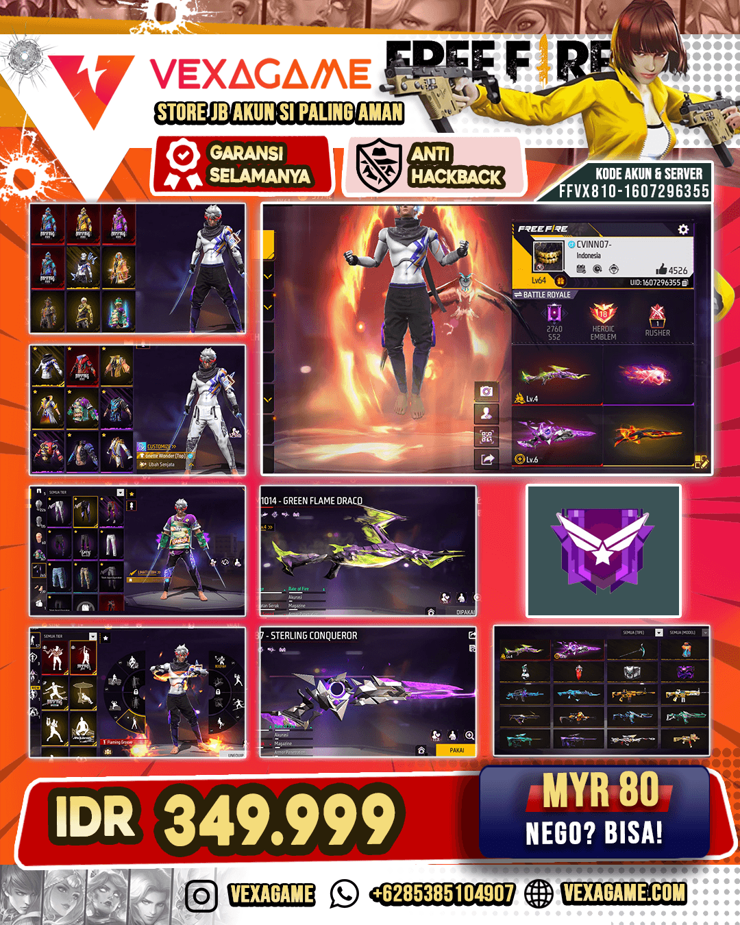 4 BUNDLE RAMPAGE | 2 EVO 1 OTW MAX | LOOK CHANGER ON
