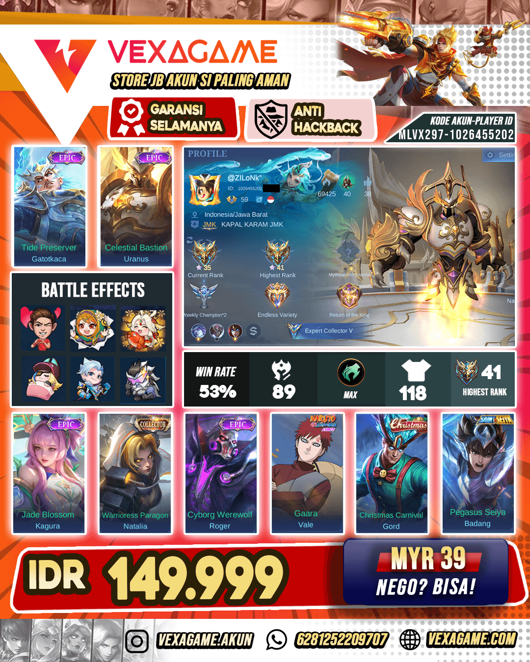Uranus Epic Murah