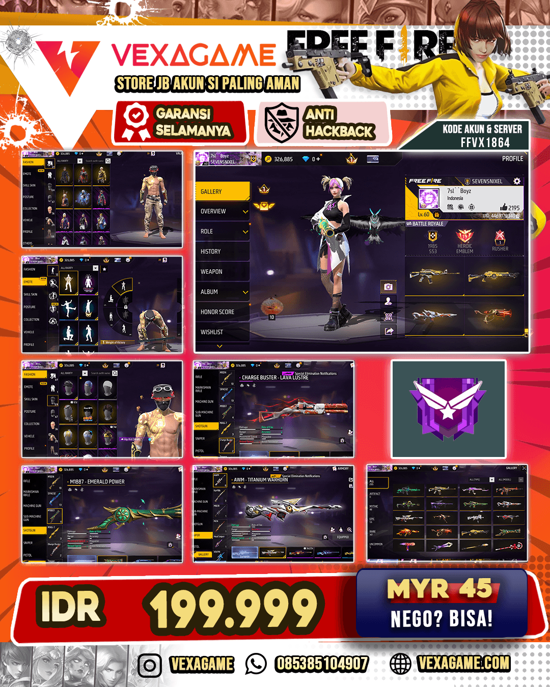 CHARGE BUSTER LAVA LUSTRE | SG2 4 RASA | THOMPSON FIREHOUND JAGUAR | UMP DAWN VOYAGE | SCAR NIFERNO | M4A1 GRIFFIN FURY | DARK DESTROYER BUNDLE | MECHANIKILL TOXIPION BUNDLE | VAULT 210+
