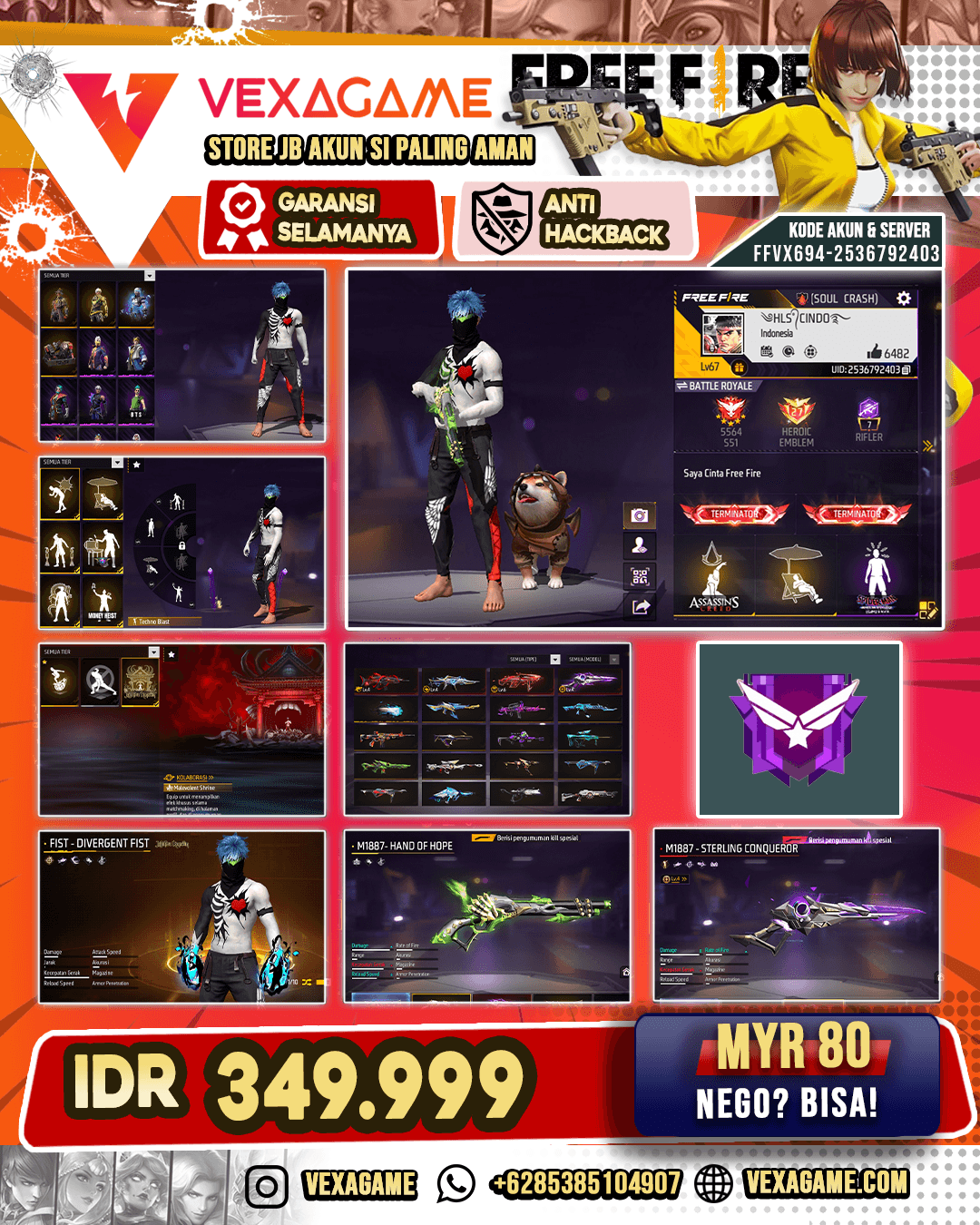 EVO MP40 COBRA OTW MAX | EVO SCAR MEGALODON | EVO XM8 GUARDIAN | EVO SG STERLING | SG LUMUT | SG TEROMPET | TINJU JJK