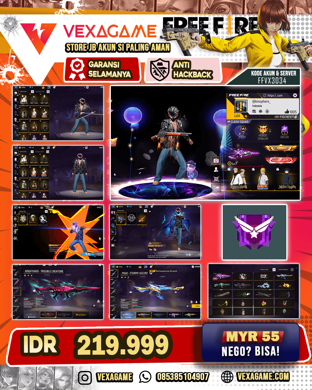 EVO SG MAX | Kingfisher Trouble | Animasi Kedatangan 2 | Skydive midnight