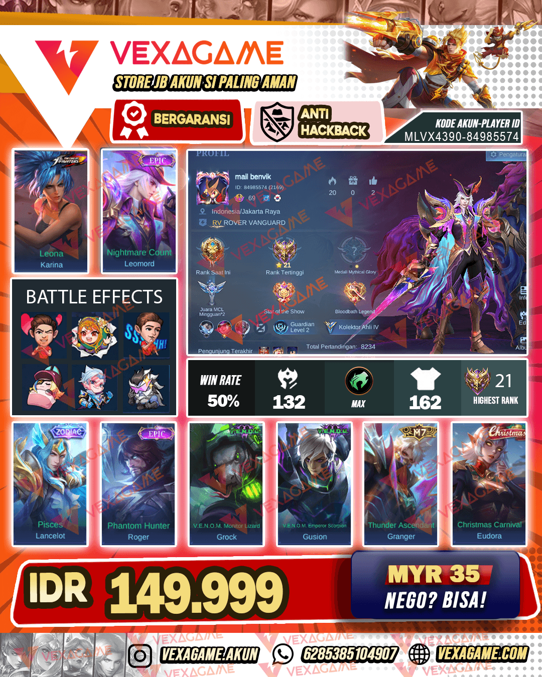 Leomord Epic | lancelot Zodiac