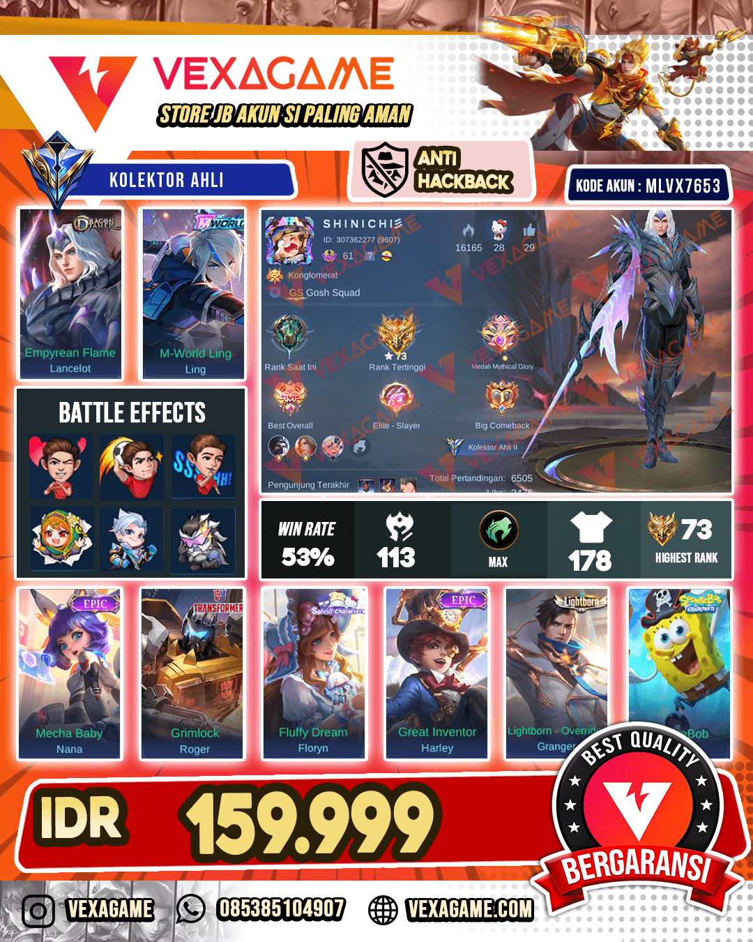 Ling M World x Dragon Tamer | Fanny Pace | Emblem MAX