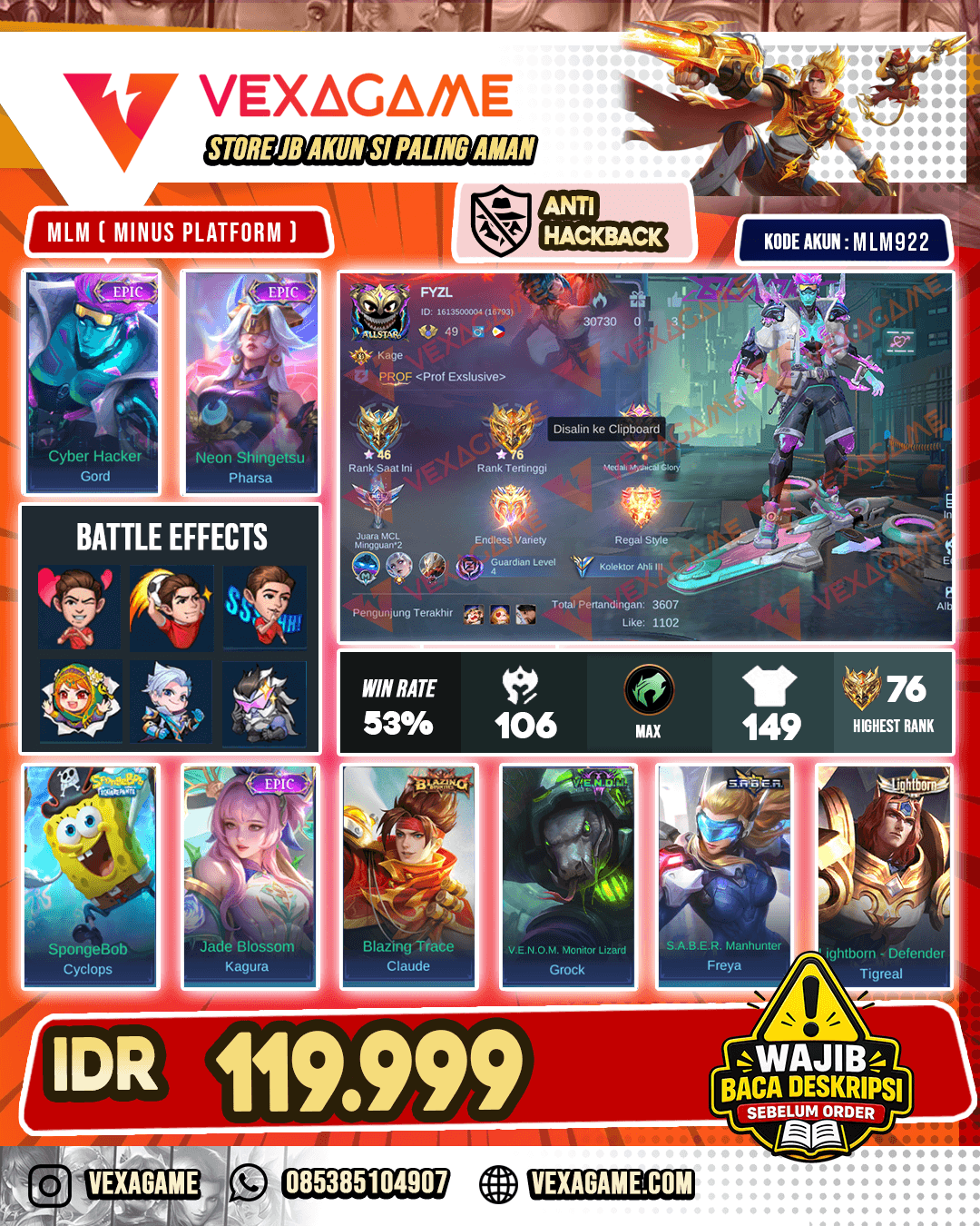 Gord Epic X Pharsa Epic