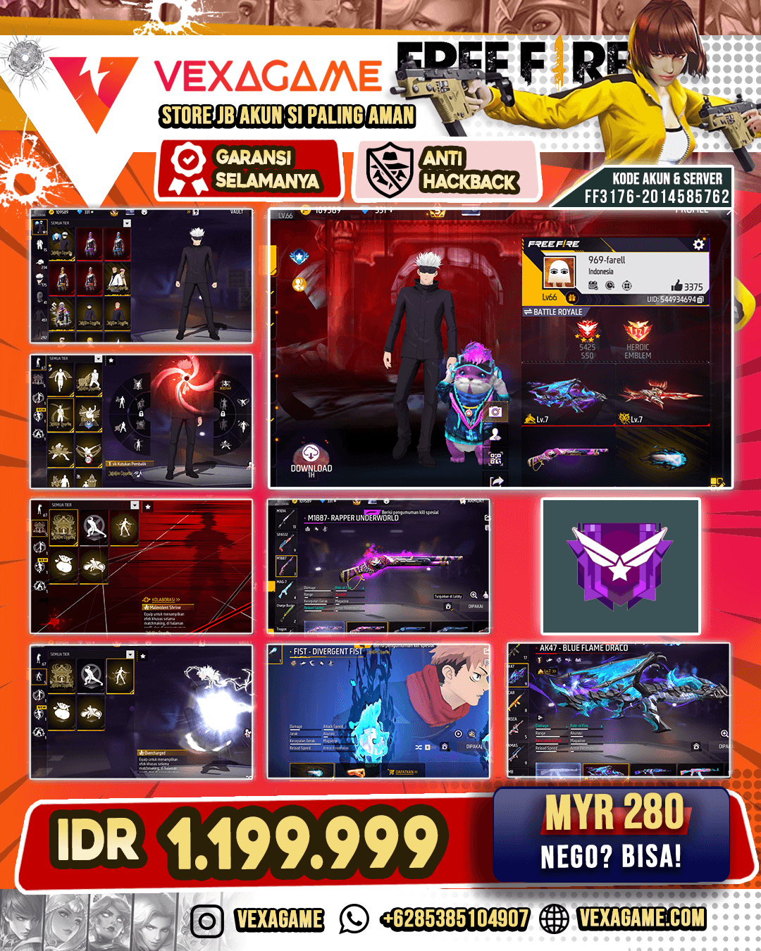 2 EVO MAX | Vault Gagah TW 500 | Emote Mewah