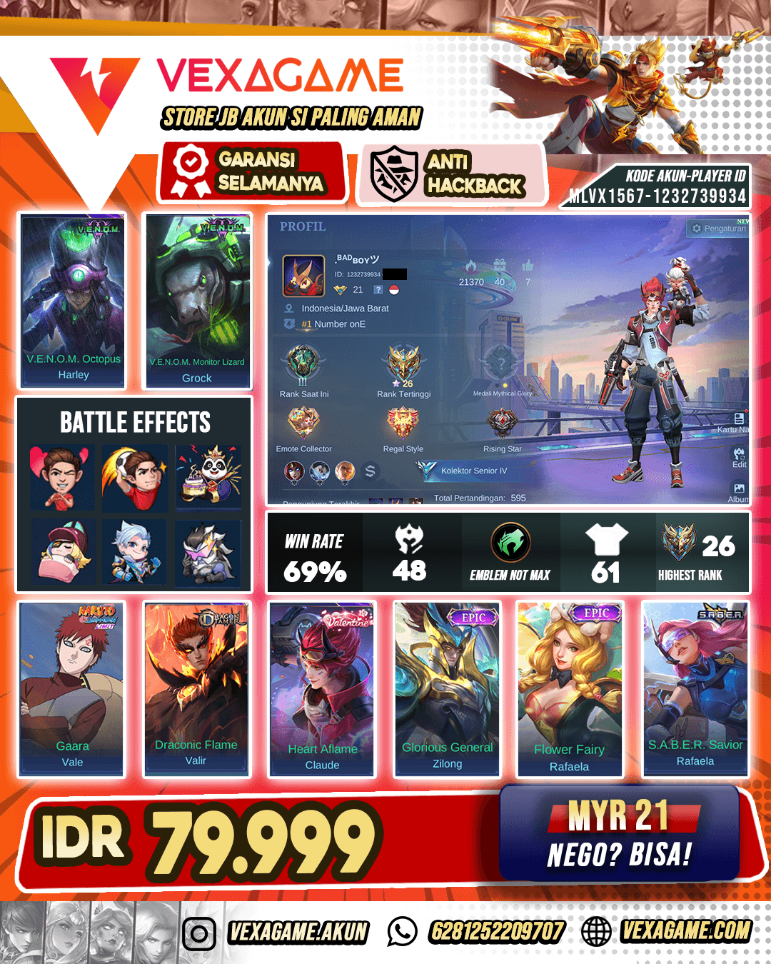 Vale Naruto X Harley Venom