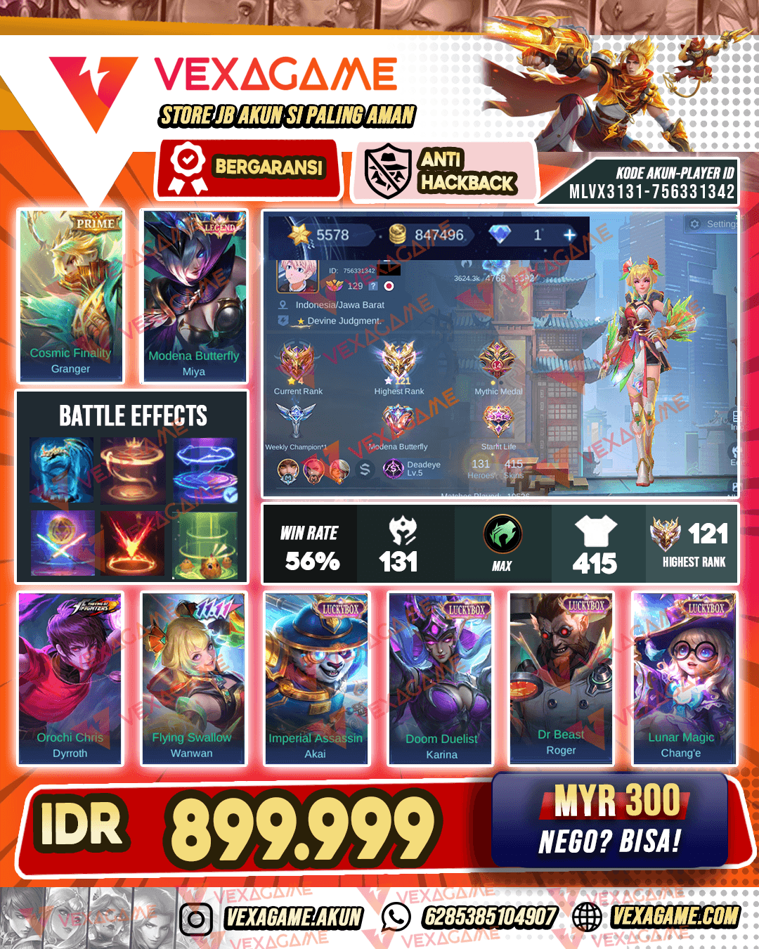 COA 5,5K | Wan Wan 11.11 | User MM