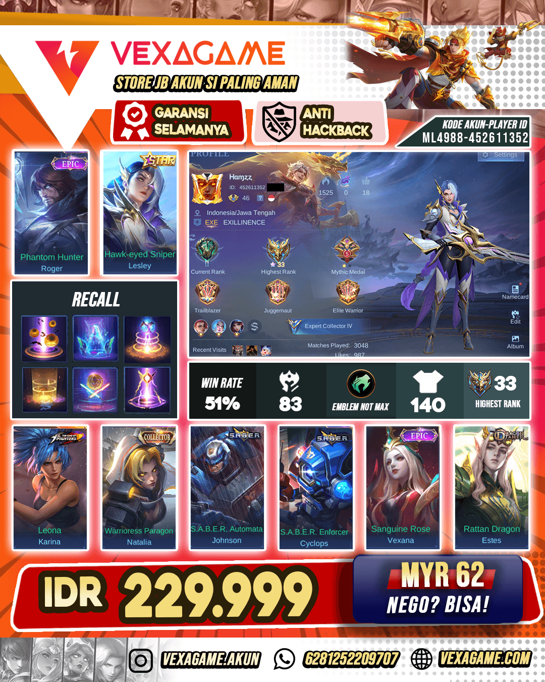 Lesley Annual Starlight Murah
