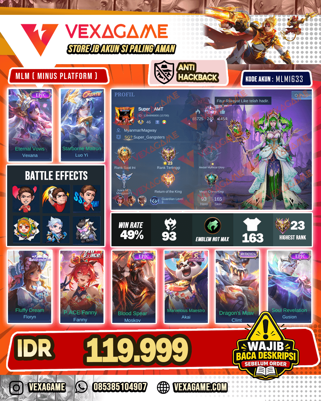 Vexana Epic X Luo Yi Create