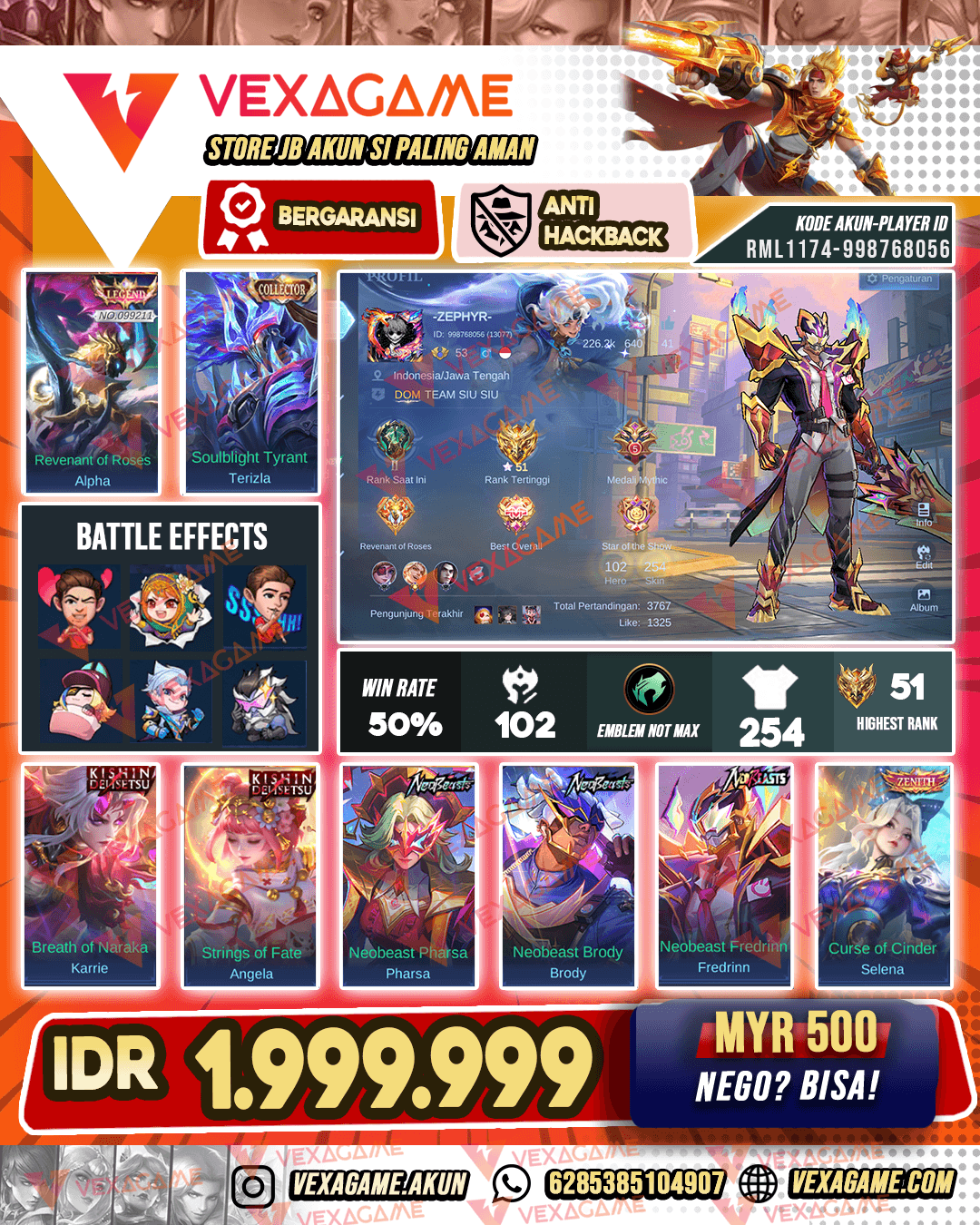 3 Neobeast | 2 Kishin | 2 Naruto | Moskov All Star | Selena Zenith