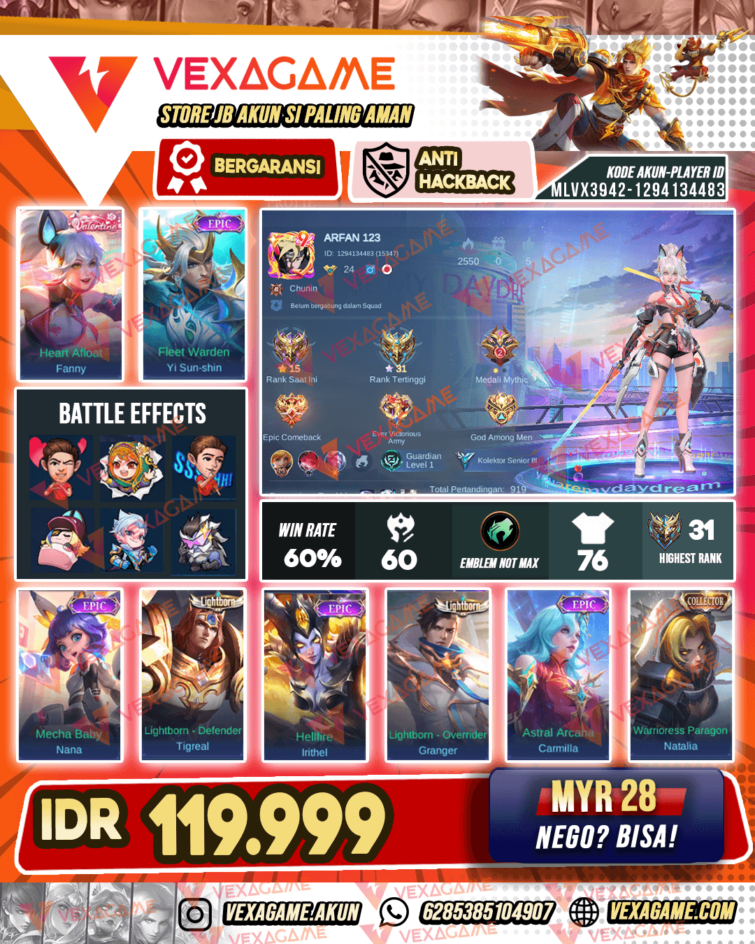 Fanny Valentine | YSS Epic