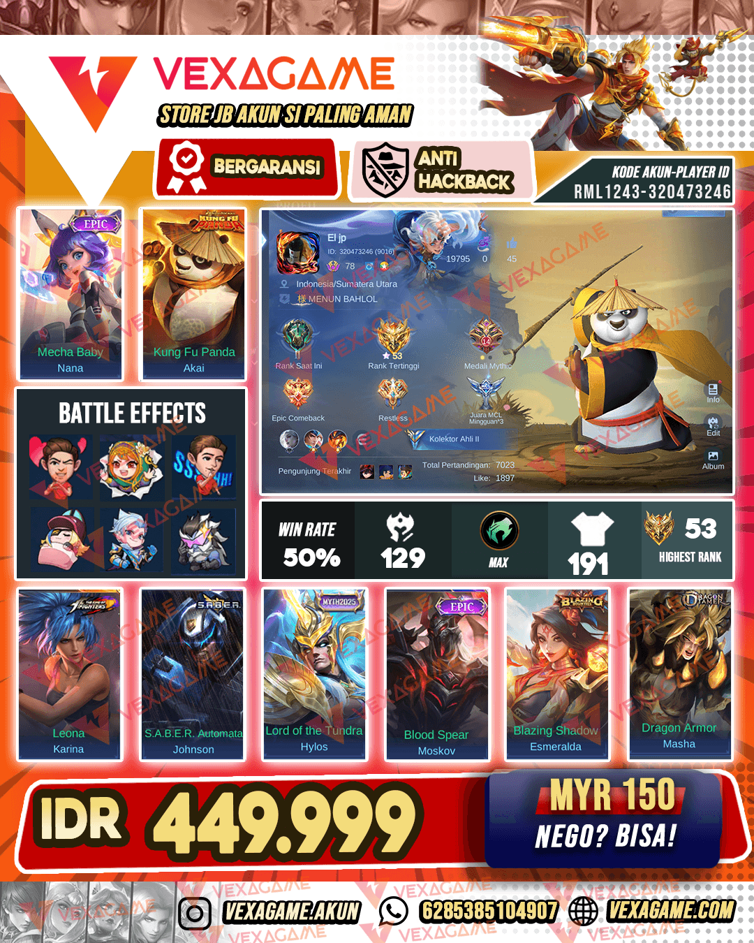 Akai Kungfu Panda | Emblem MAX