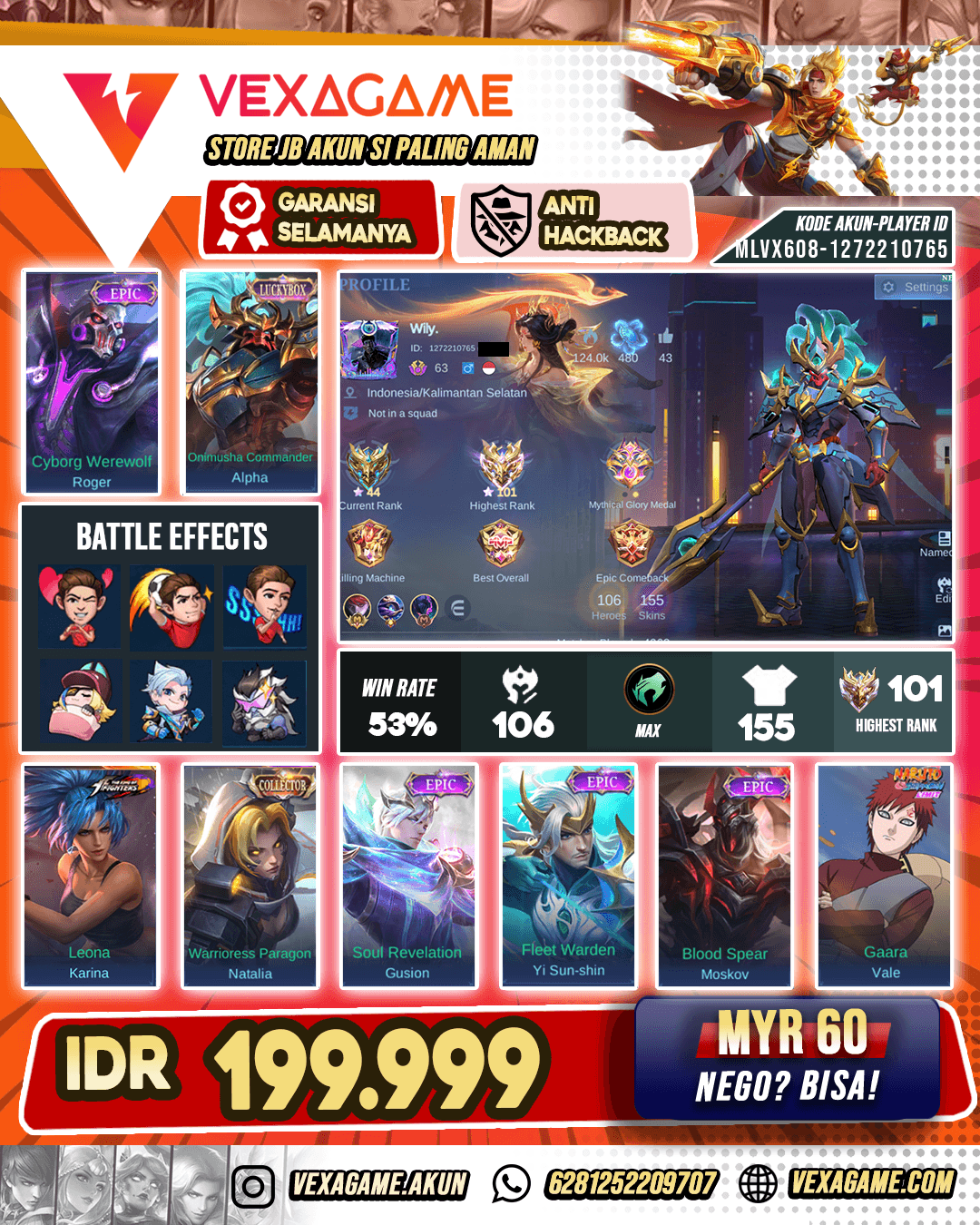 Alpha Epic X Karina KoF Ex IMMO