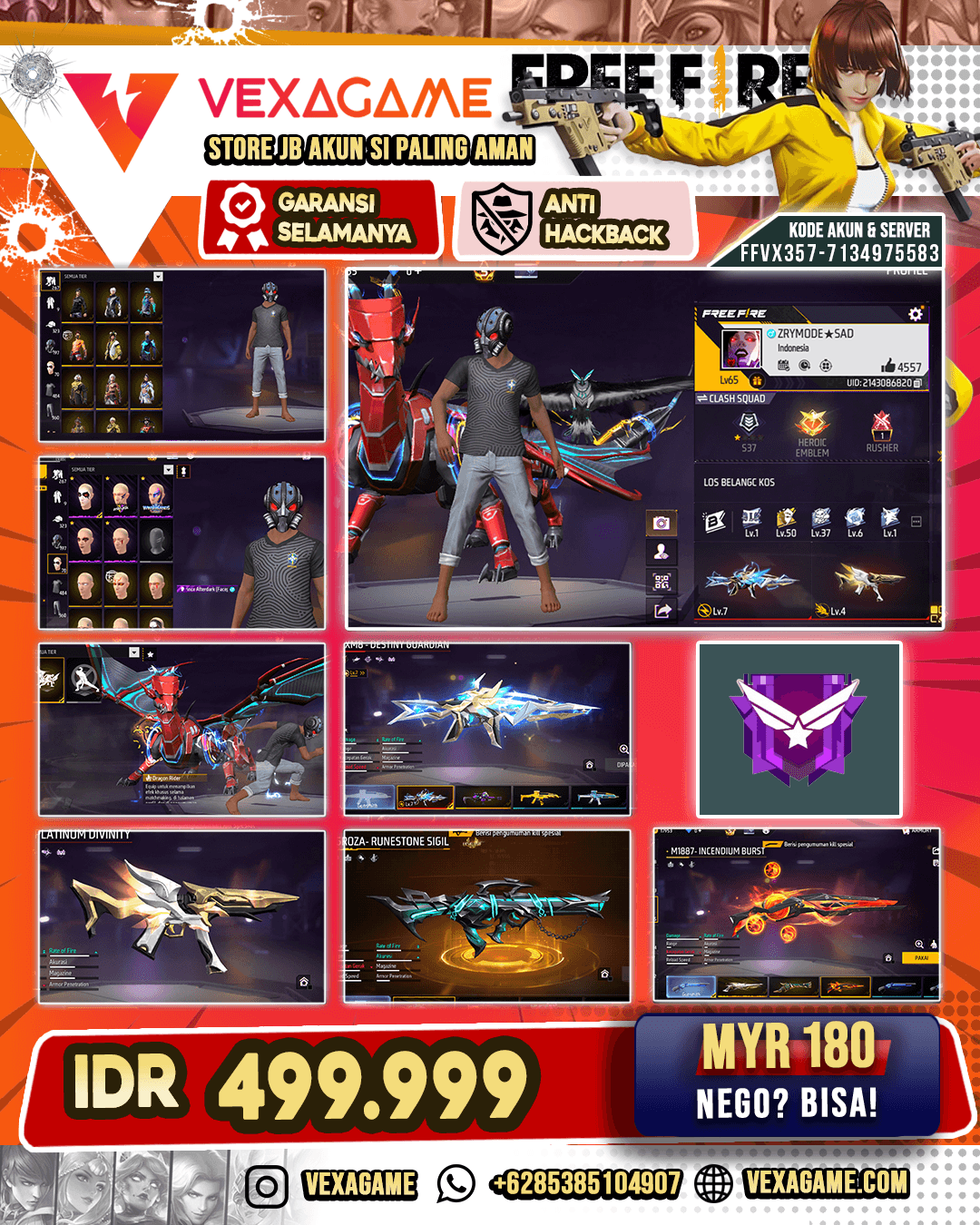 2 EVO 1 MAX | SG 5 Rasa | Vault OTW 500 | Animasi Lobby ON