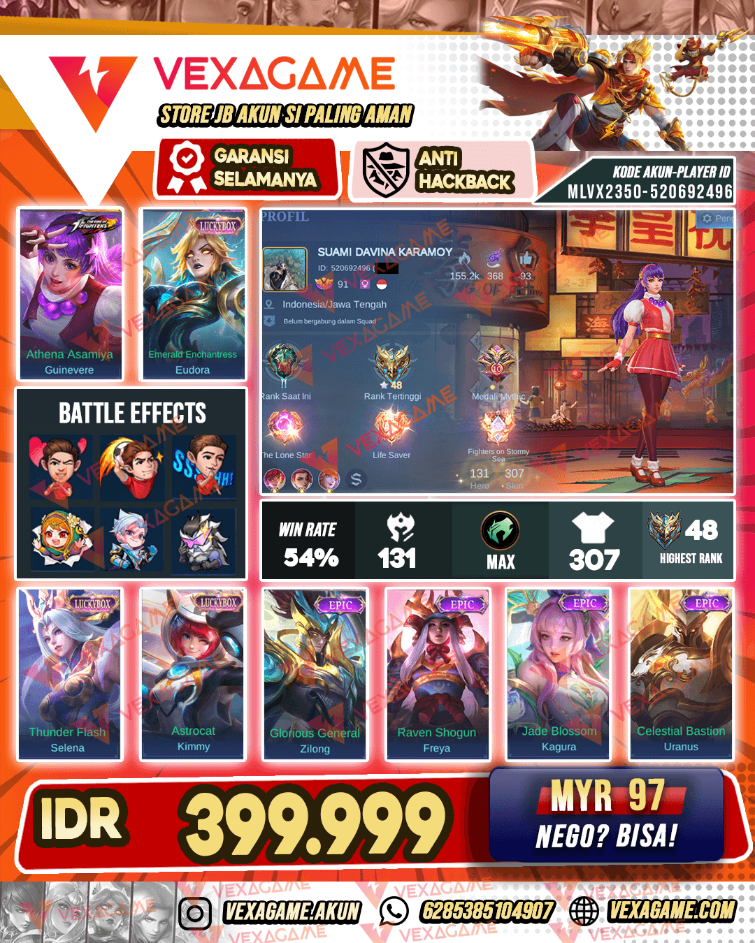 Guinevere KOF | 3 Luckybox