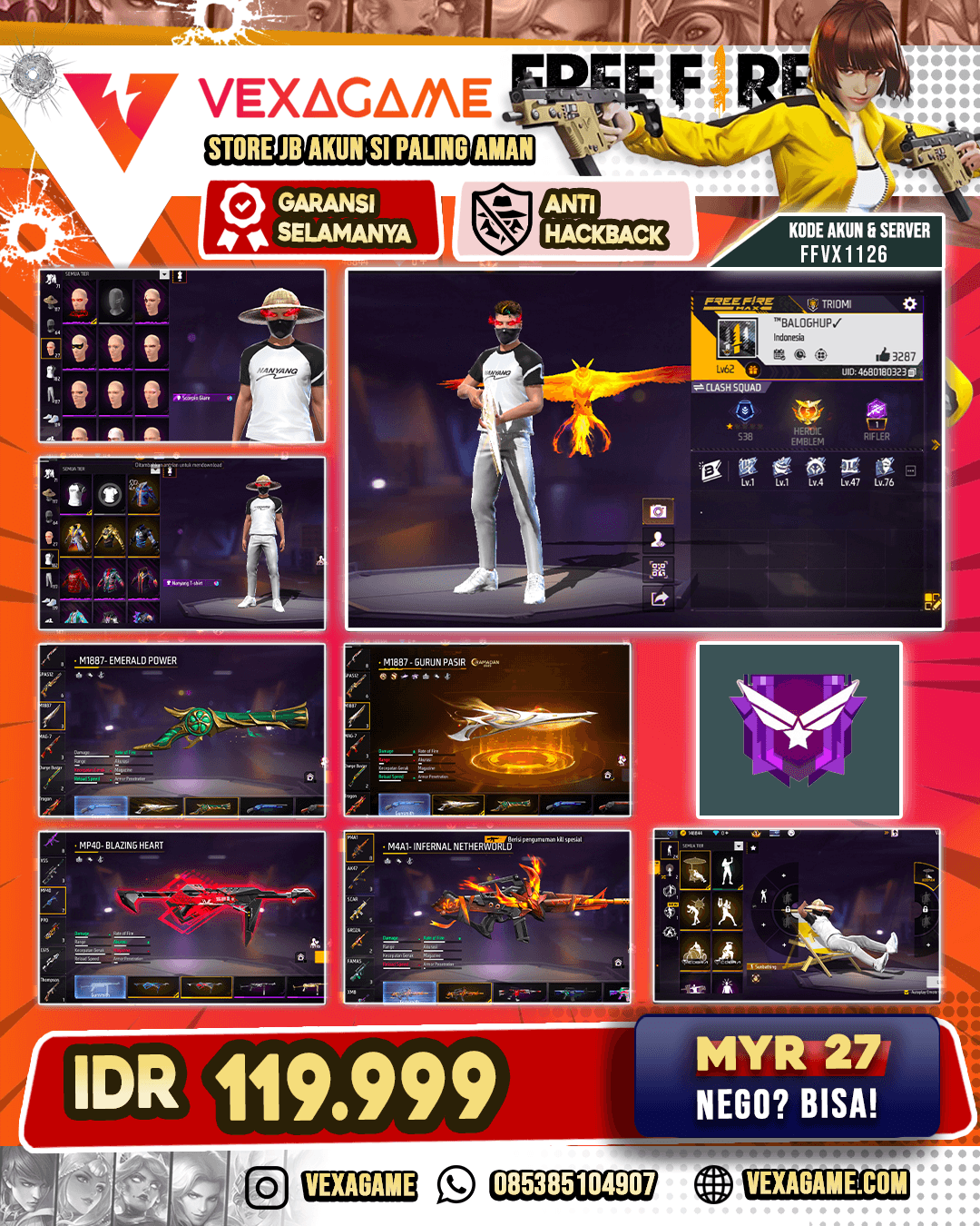 SG GURUN  | SG TROMPET | M4A1 INCUBATOR | MP40 INCUBATOR | VAULT OTW 200