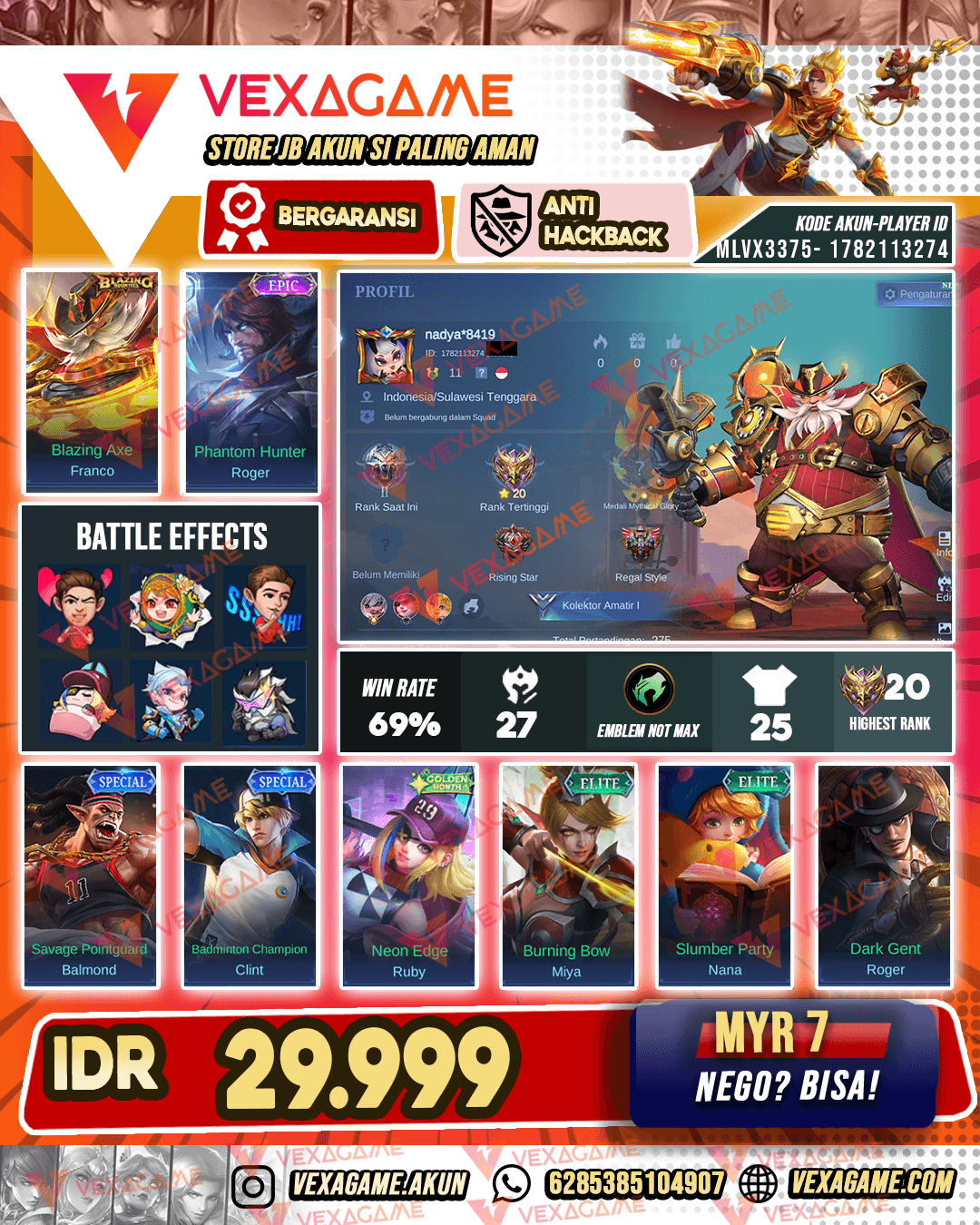 Akun Murah Polosan