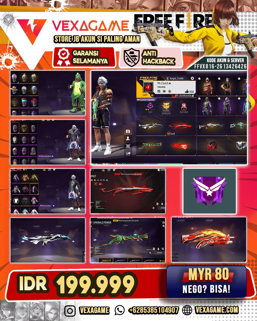 Parafal Siluman Elang Putih | TROGON Wrathful Storm | SG Terompet | SG Scorpio Shatter Lv 4 | Gentle Man Top