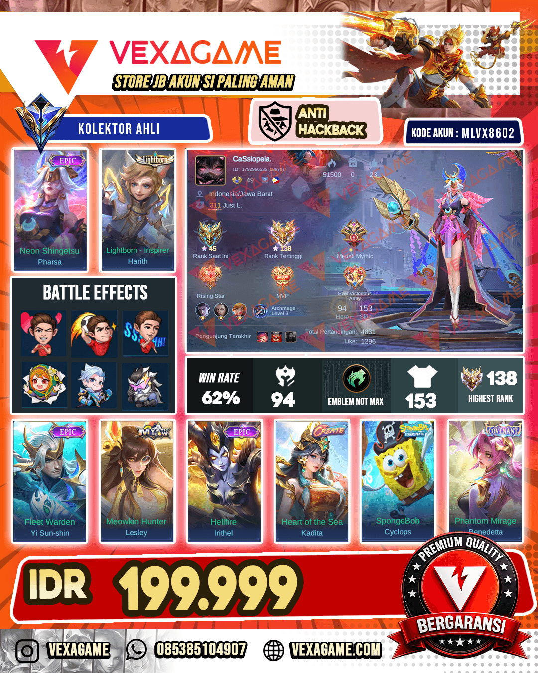 Pharsa Epic X Harith Lightborn | Ex Immortal