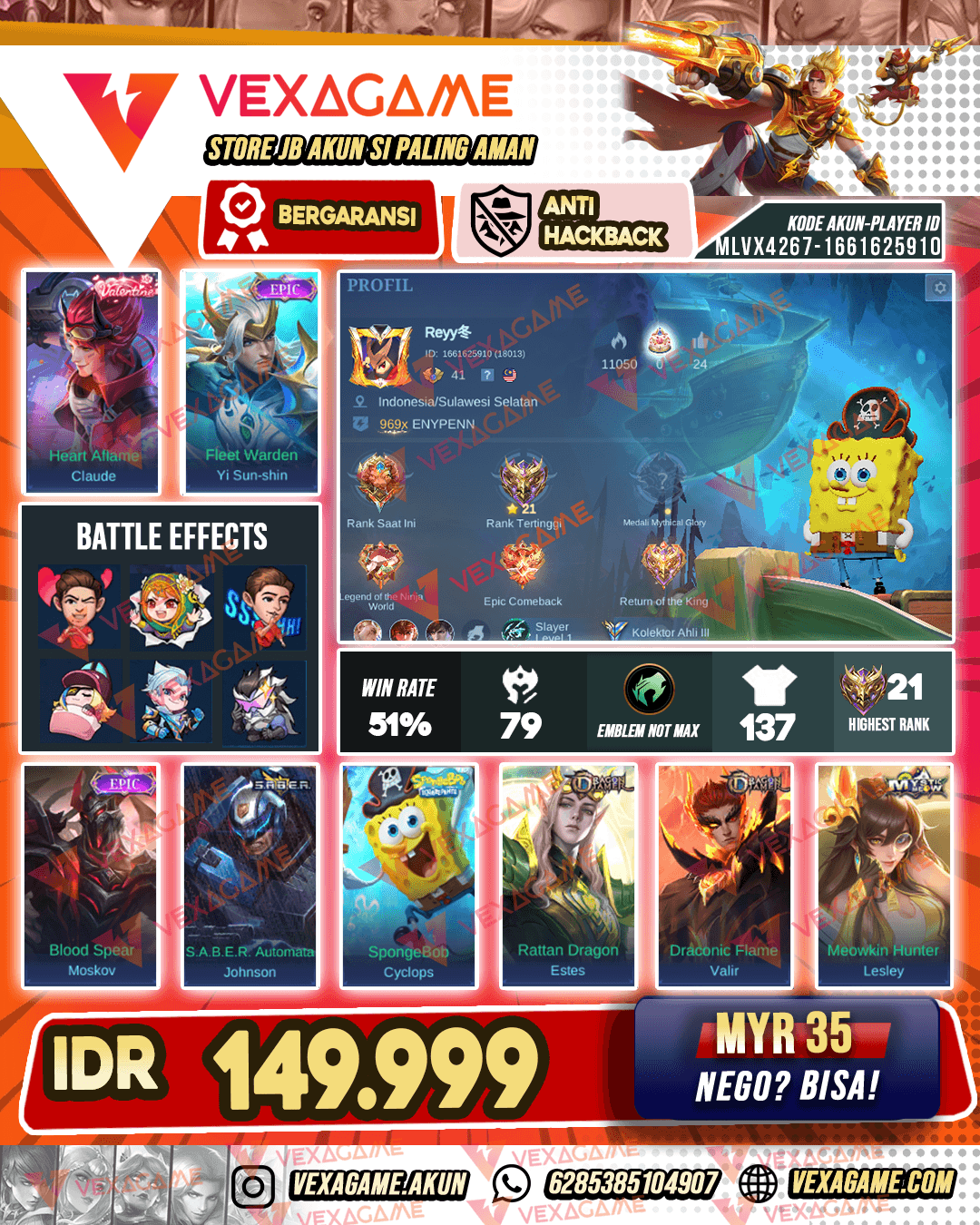 Claude Valentine X YSS Epic