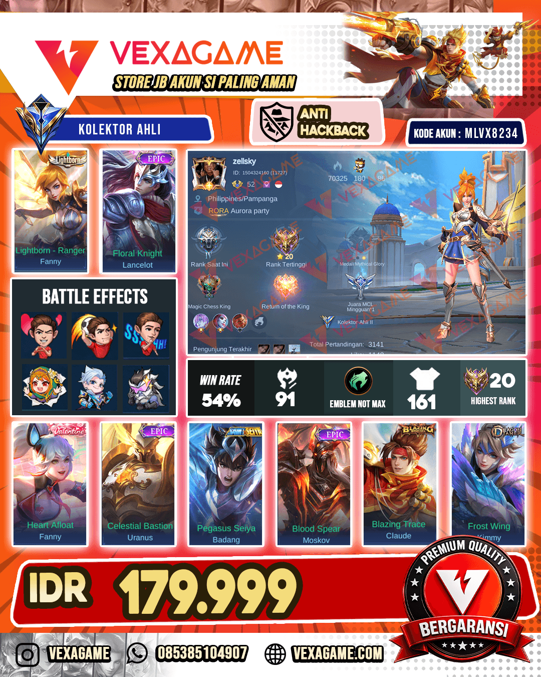 Fanny Lightborn X Lancelot Epic