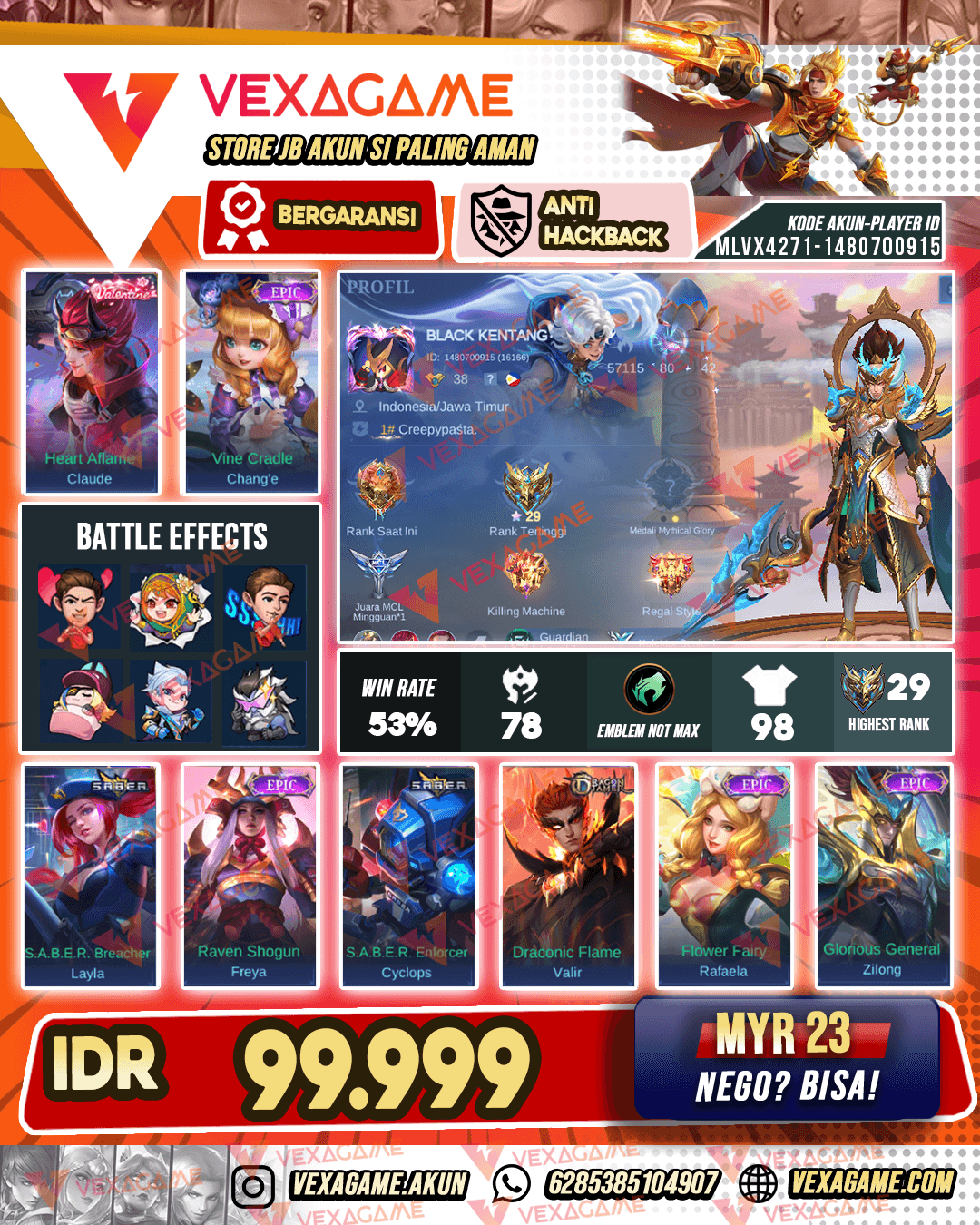 Claude Valentine X Change Epic