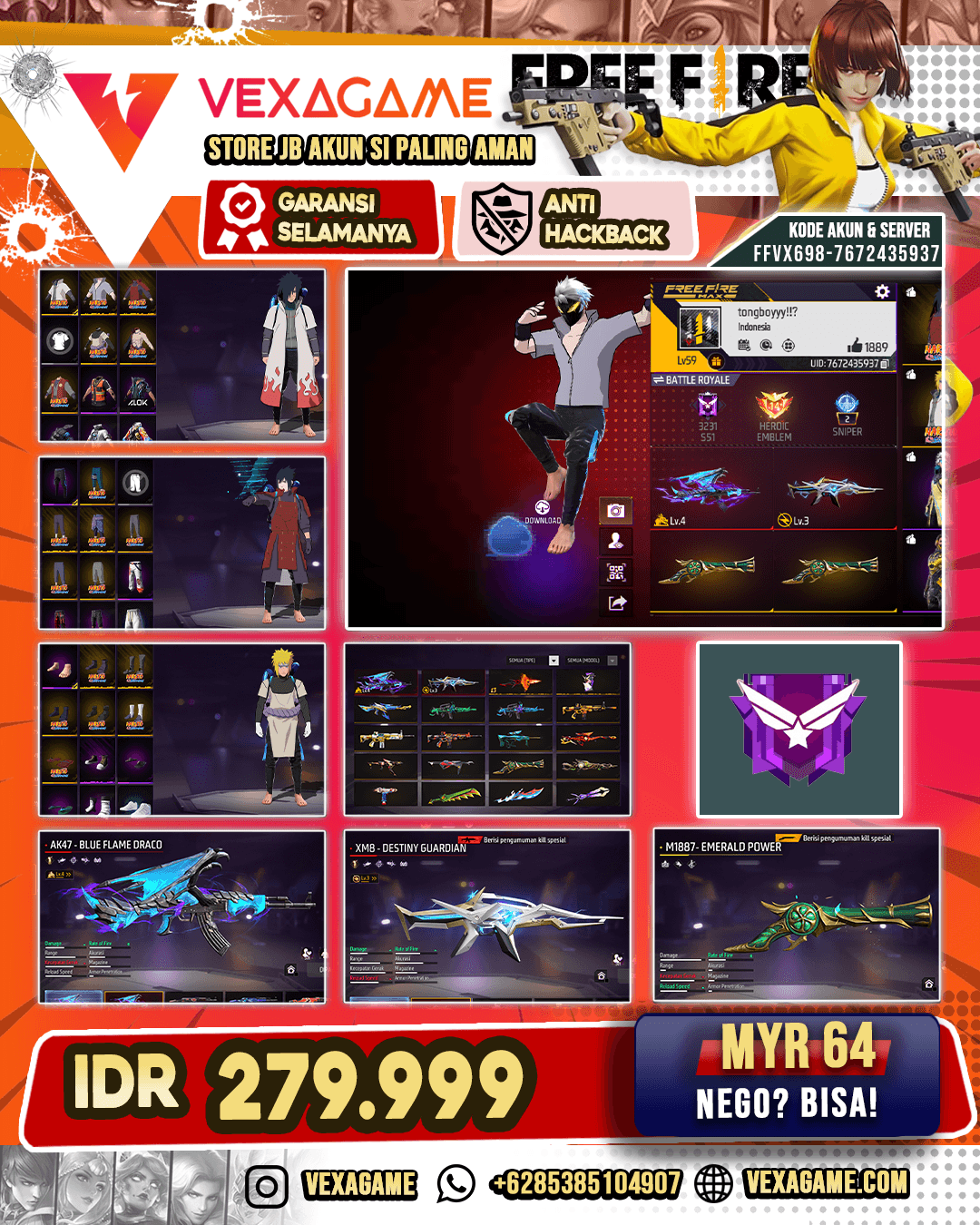 VAULT MINATO | VAULT JIRAIYA | 2 EVO | SG TEROMPET