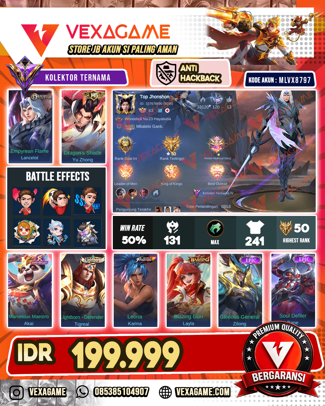 Lancelot Dragon Tamer X Yu Zhong M5
