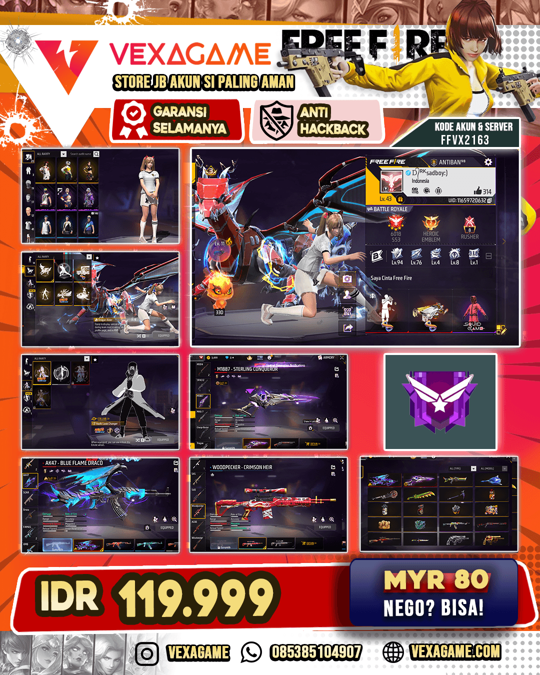 2 Evo LV 4 | Vault OTW 50 | Look Changer On | Animasi Lobby On