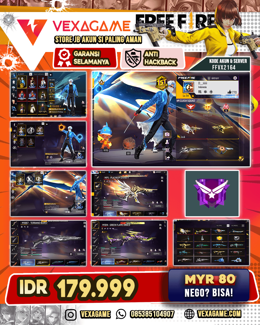 2 Evo 1 Otw Max | Vault 100 | Sg Terrano Burst | Undersea Ripples Bundle | Look ChangerOn