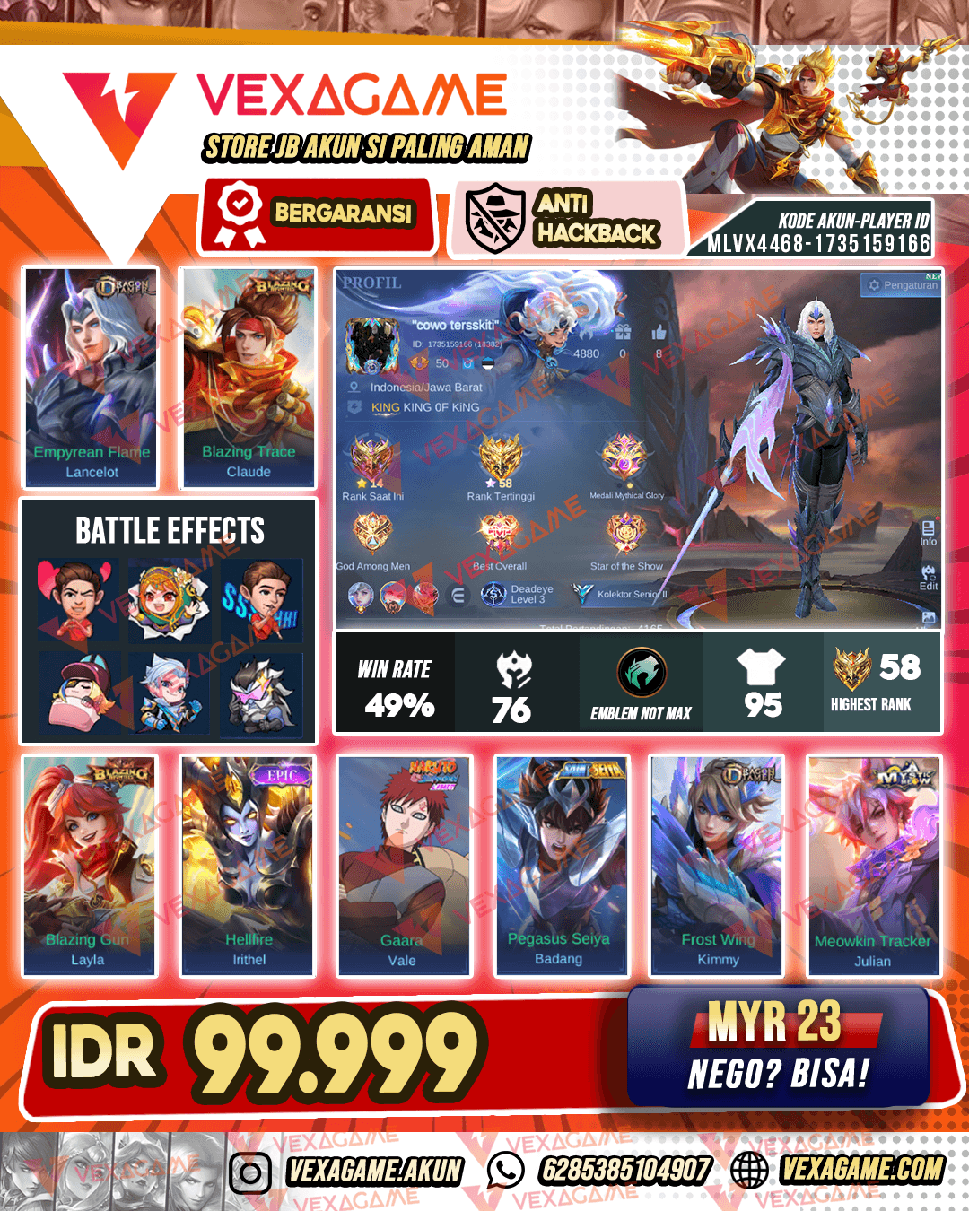 Lancelot Dragon Tamer X Claude Blazing