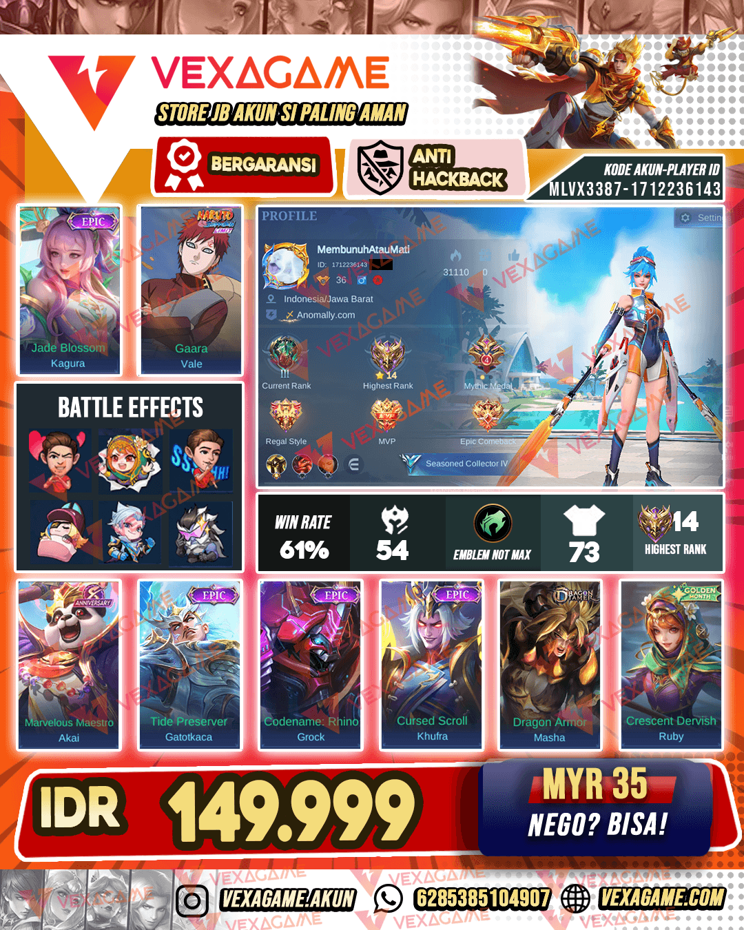 Kagura Epic X Vale Gaara