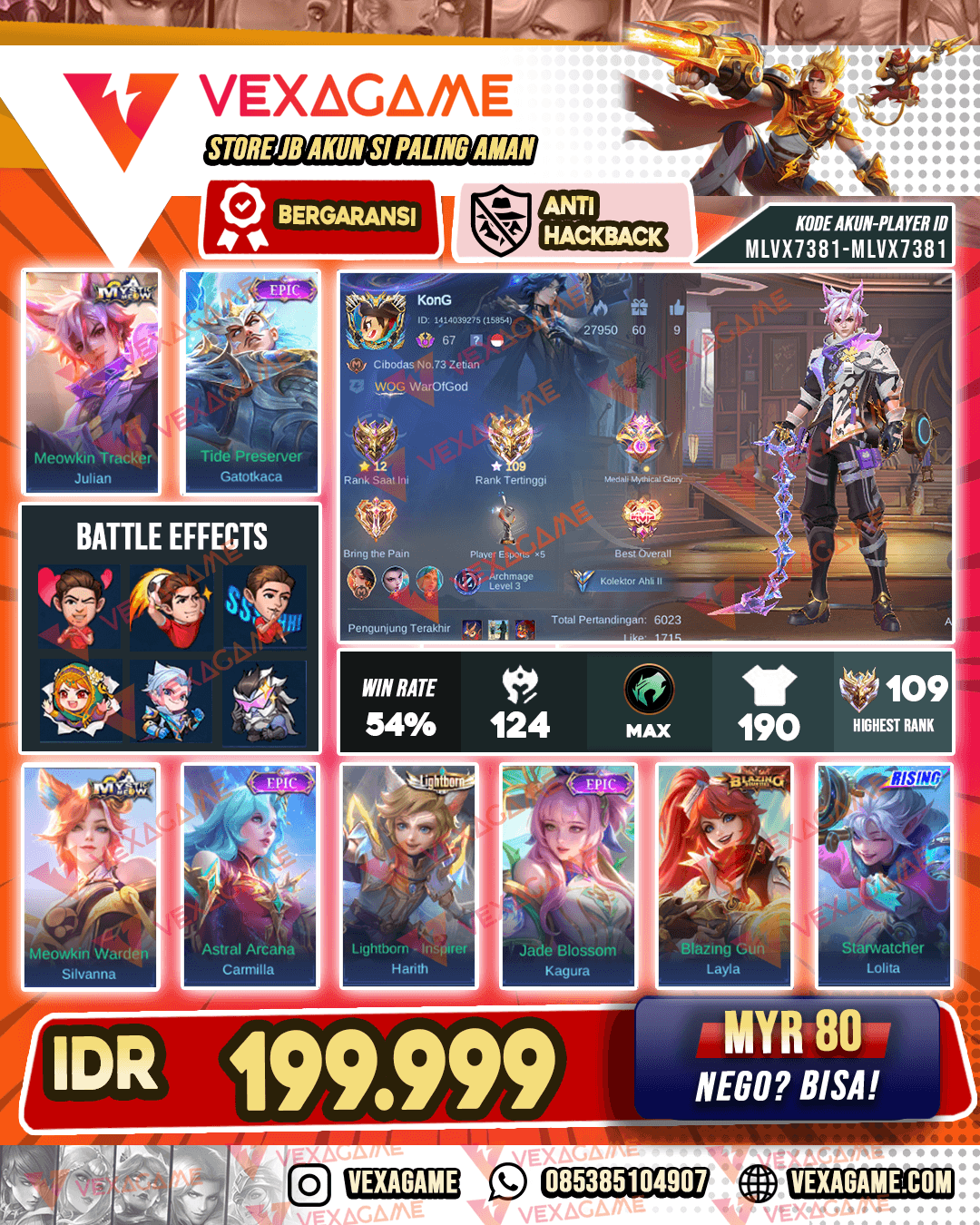 Julian Meow | Gatot Kaca Epic | Ex Immortal