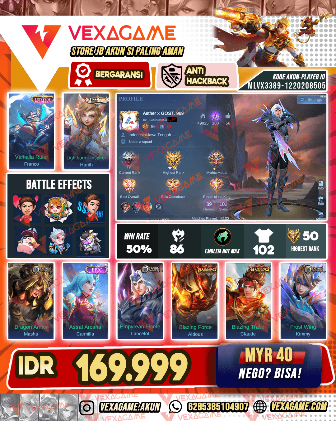 Franco Luckybox X Harith Lightborn | Ex Glory