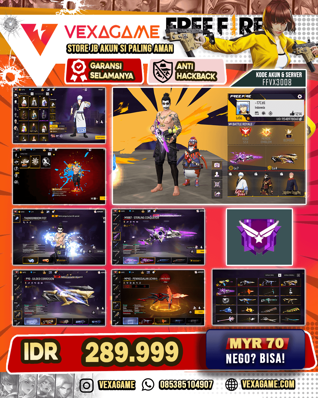 5 EVO MAX 1 | Mp40 Uciha | Gintama On | Celana Cepcil On | Vj V2 On | Animasi Kedatangan On 2