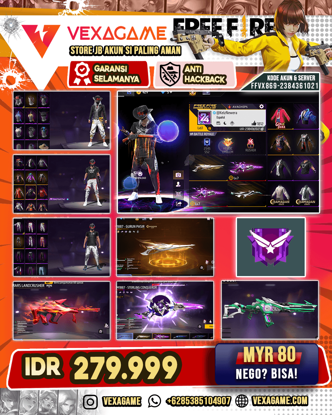 SPEK GHOIB VAULT TW 300 TOPI GHOIB ON GENJI PUTIH ON MAX 1 SG 4 RASA