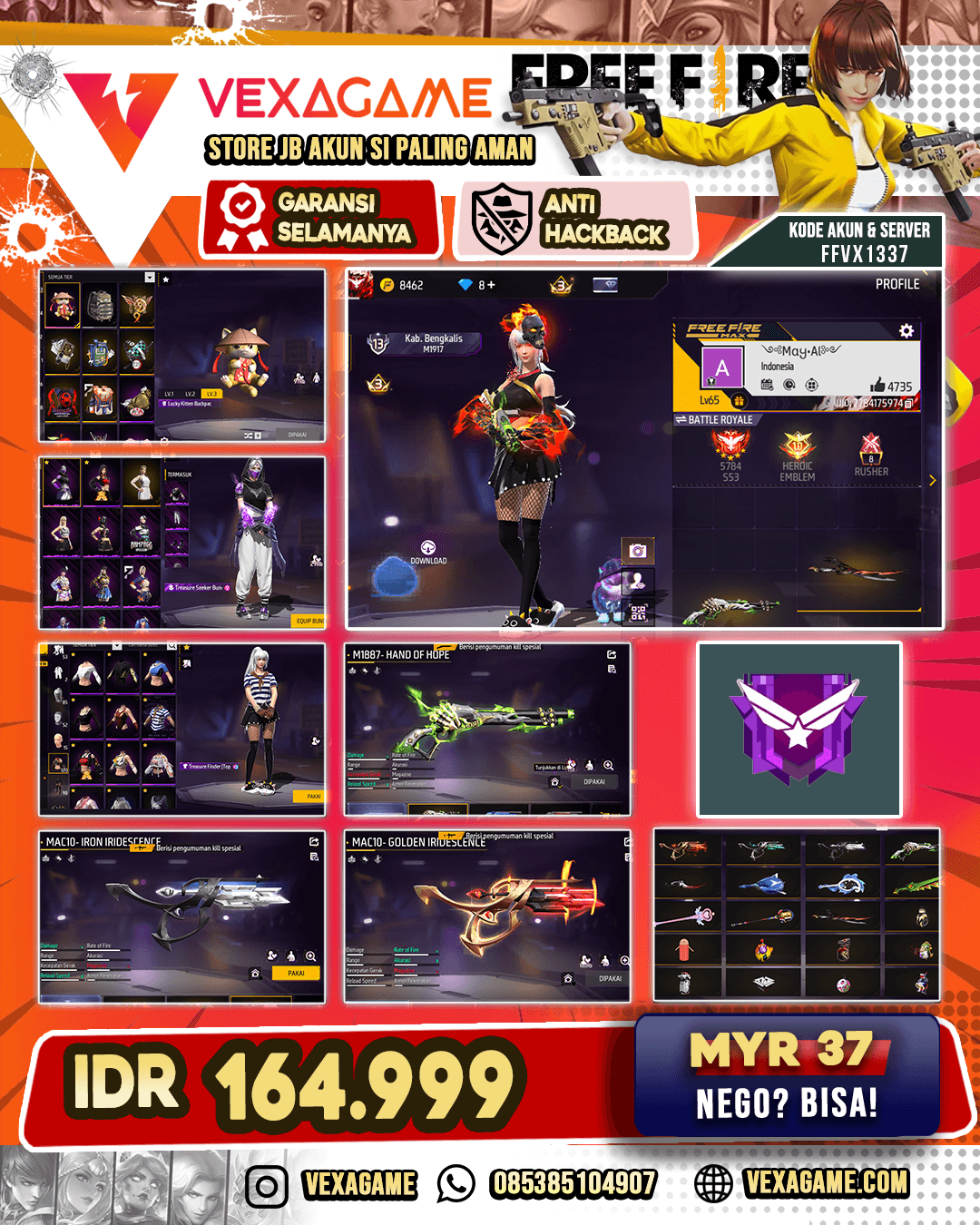 SG LUMUT | 3 - MAC10 SILVER-GOLDEN-IRON IRIDESCENE | VAULT 120