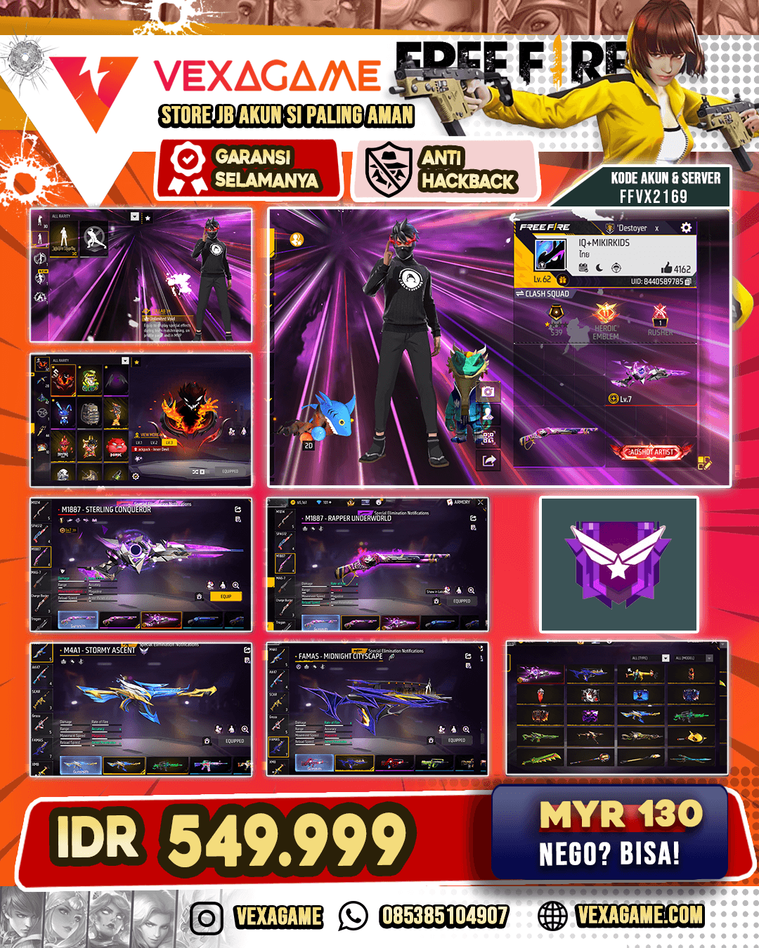 SG2 ripper x SG Evo Max | Bundle Jjk 3 set | Animasi Lobby On | Vault 170++
