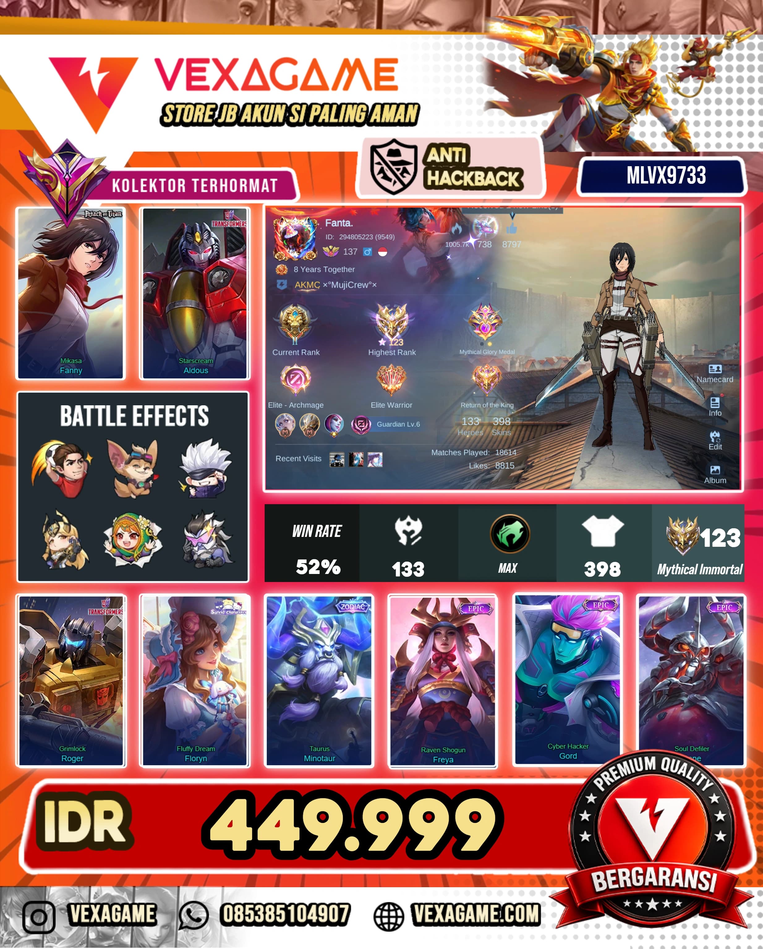 Fanny Mikasa | Aldous Transformer | TAS TAS ON
