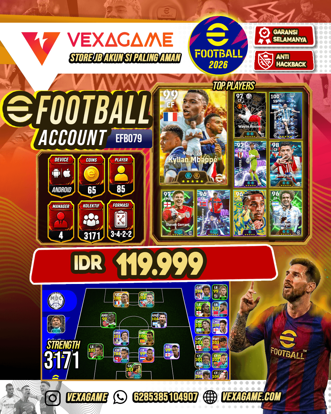 Mbappe - Bigtime |  Rooney - Epic | Gerrard  - Epic | Messi - Epic |  Yamal - Epic