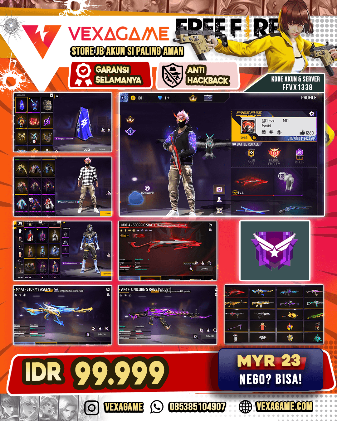 1 EVO (M1014 LVL-4) | M4A1 STORME ASCENT | AK47 UNICORNS RAGE (VIOLET) | XM8 POISON PUMKIN | VAULT 150++ | BUNNT CAPTAIN BUNDLE | 1 BUNDLE DEMON SLAYER