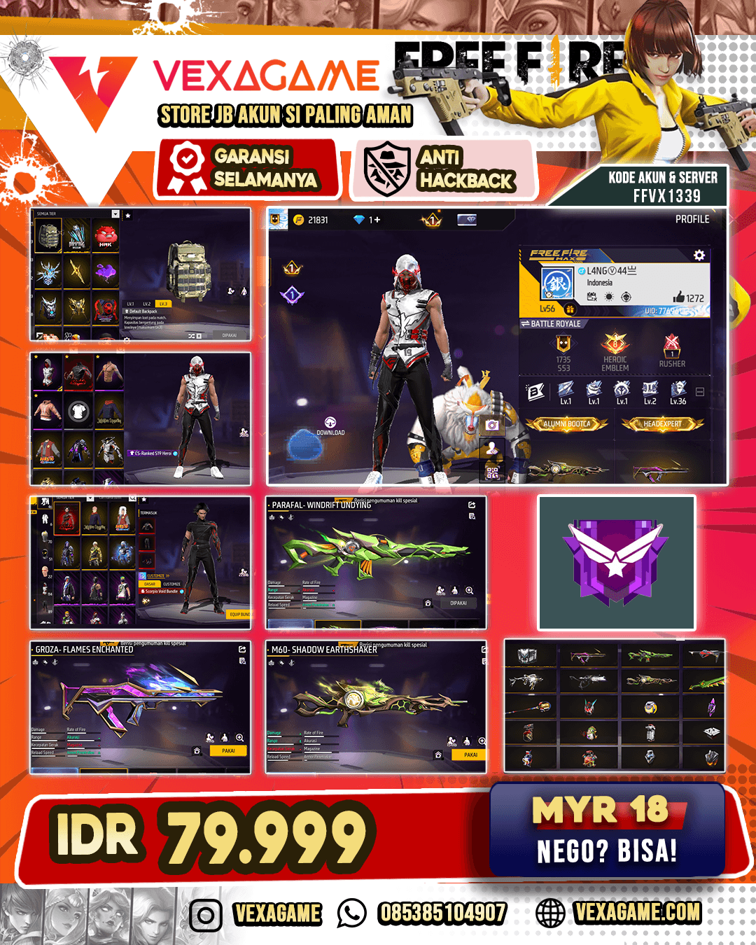AKUN FF DANA PELAJAR