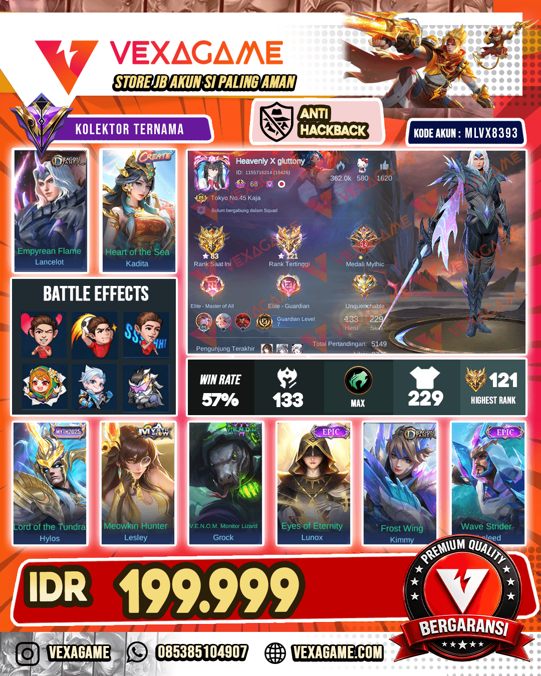 Lancelot Dragon Tamer | Kadita Create