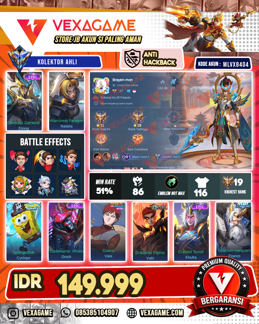 Zilong Epic | Cyclops Spongebob