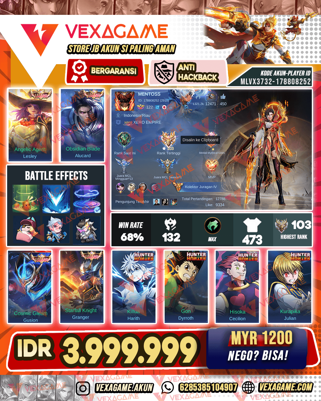4 Legend | Full HxH | 3 KOF | 3 Tramsformer | 2 JJK