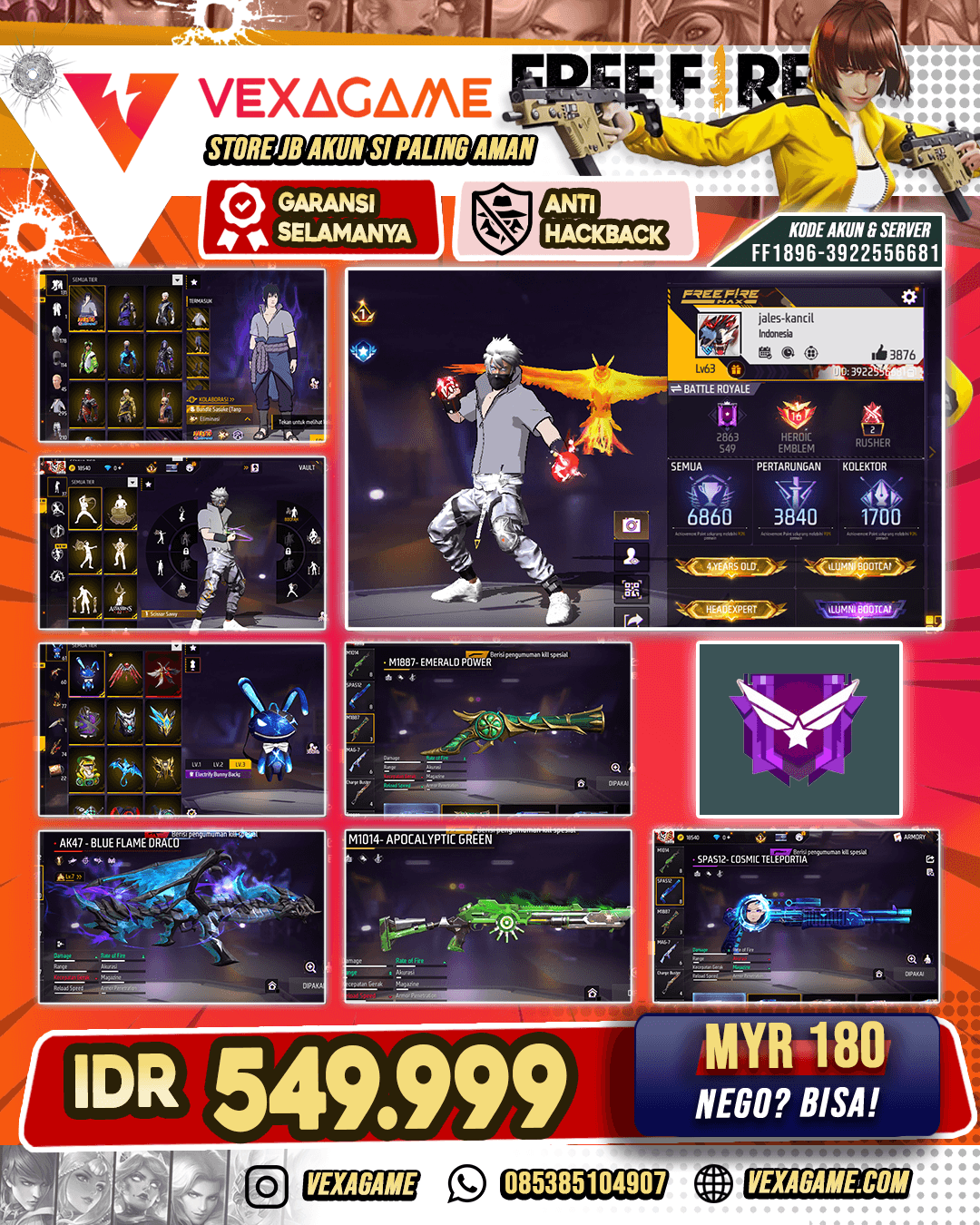 Blue Flame Draco Lv 7 | SG Terompet | Bundle Sasuke