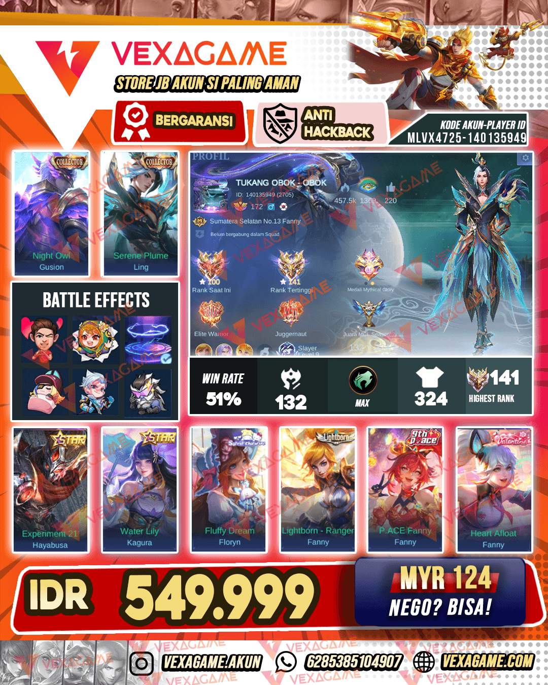 Ling Collector | Gusion Collector